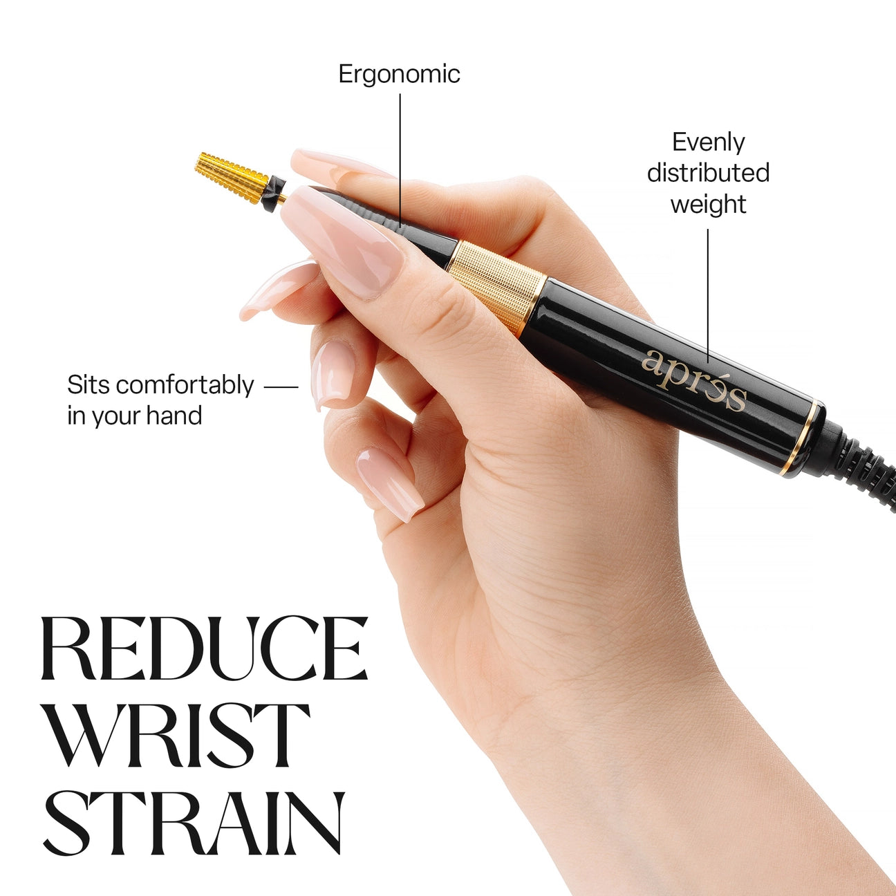 Aprés Nail E-File - Black