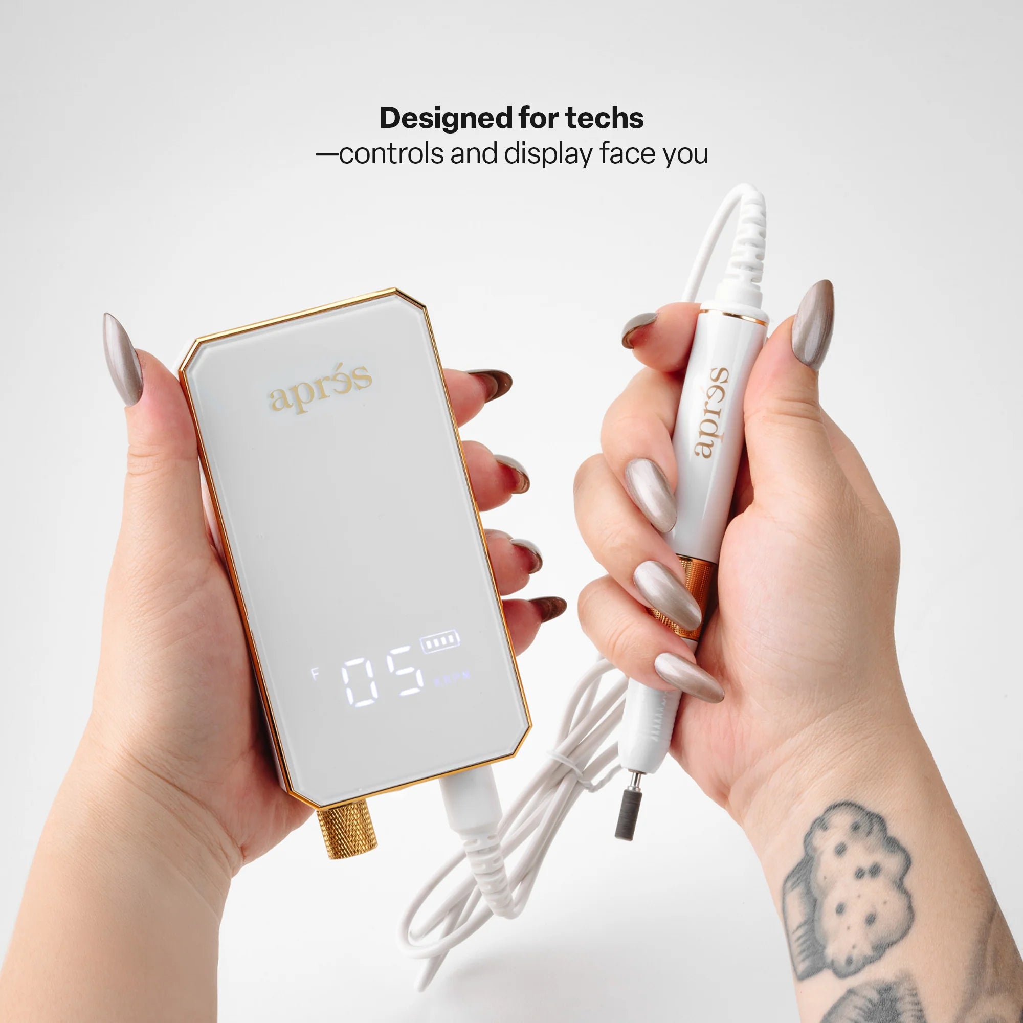 Aprés Nail E-File - White