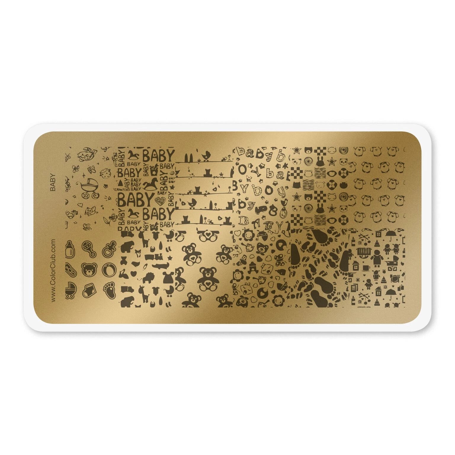 Color Club Nail Art Stamping Plate - Baby