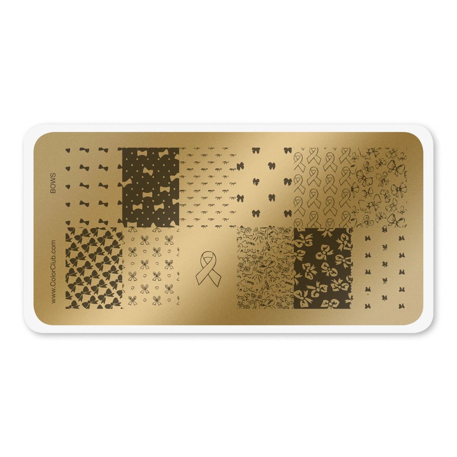 Color Club Nail Art Stamping Plate - Bows
