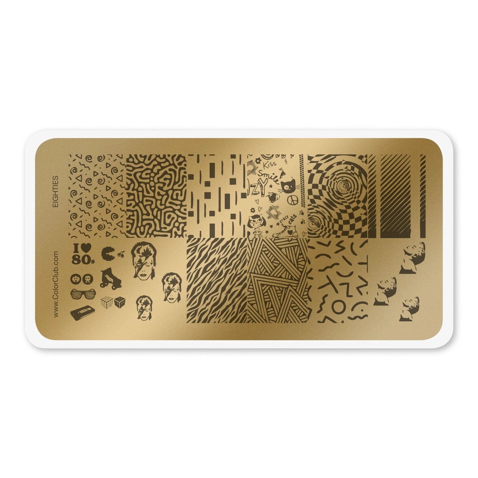 Color Club Nail Art Stamping Plate - Eighties