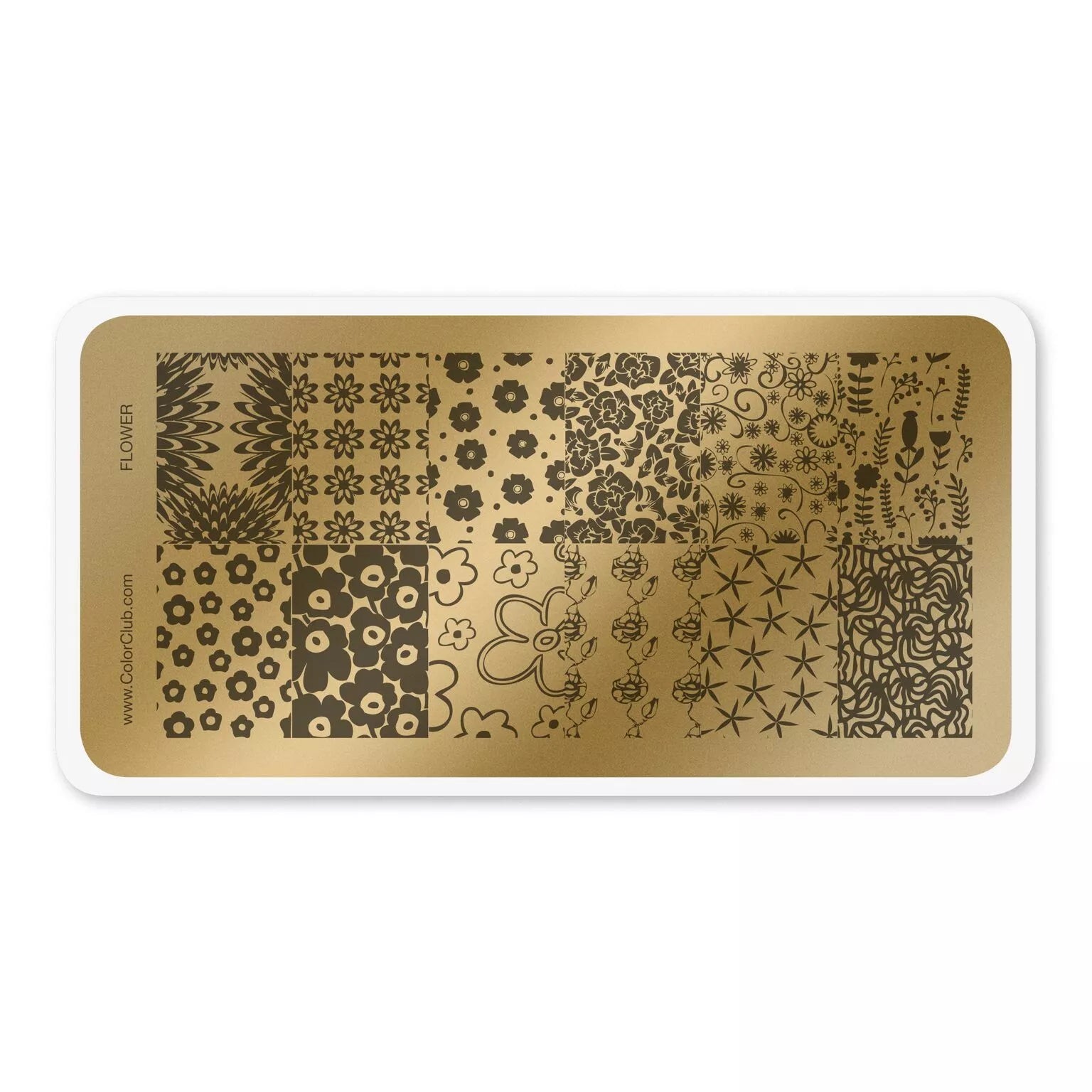 Color Club Nail Art Stamping Plate - Flower