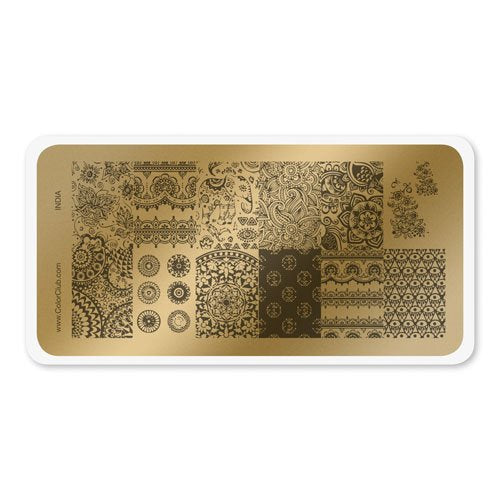 Color Club Nail Art Stamping Plate - India