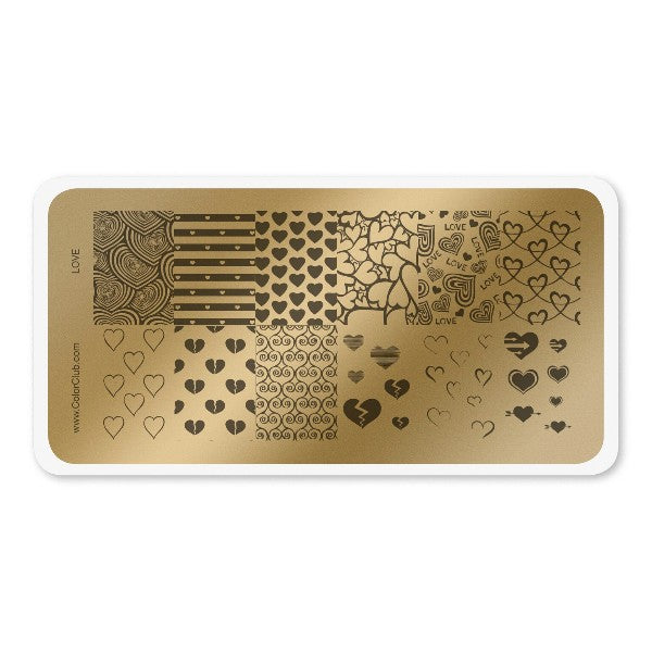 Color Club Nail Art Stamping Plate - Love