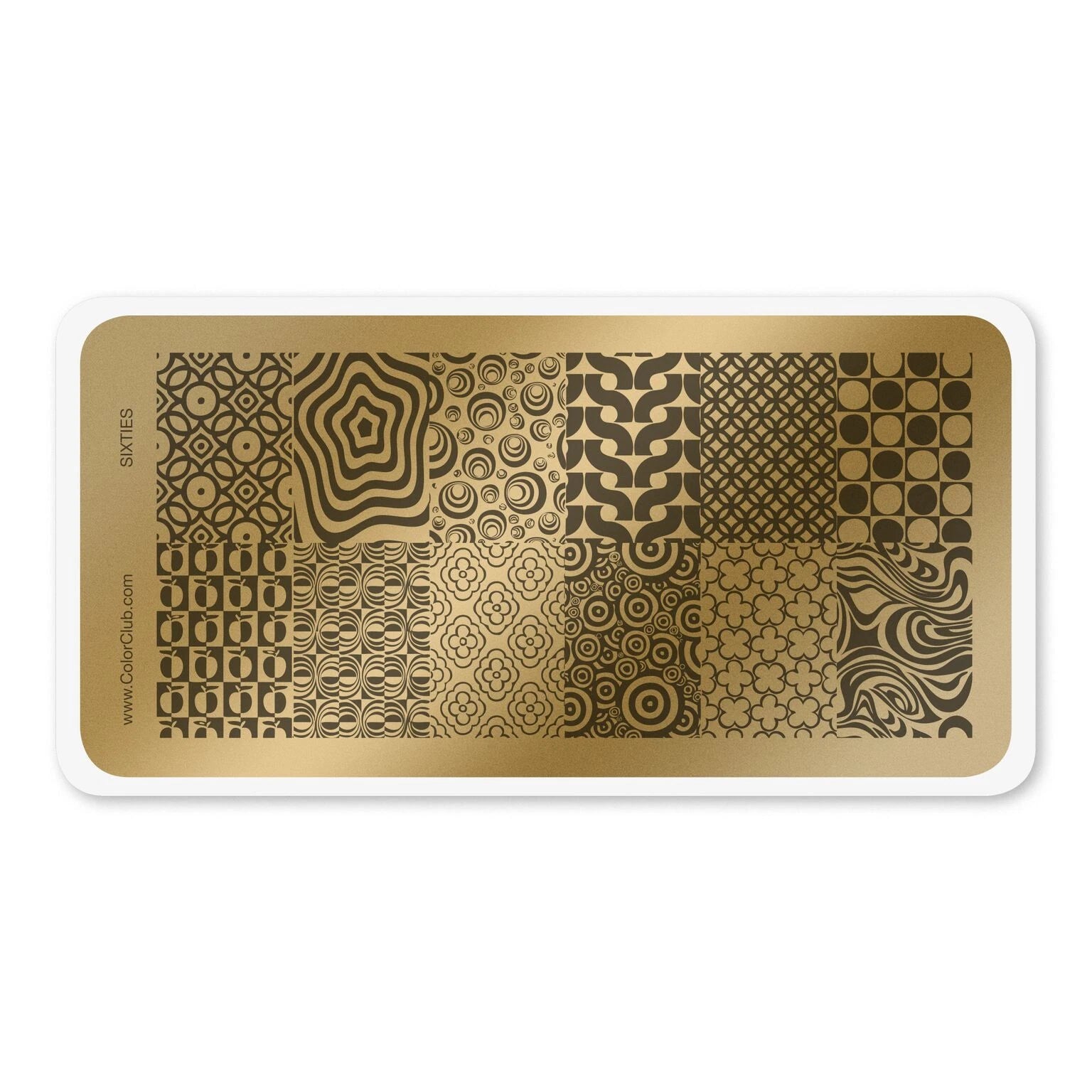 Color Club Nail Art Stamping Plate - Sixties