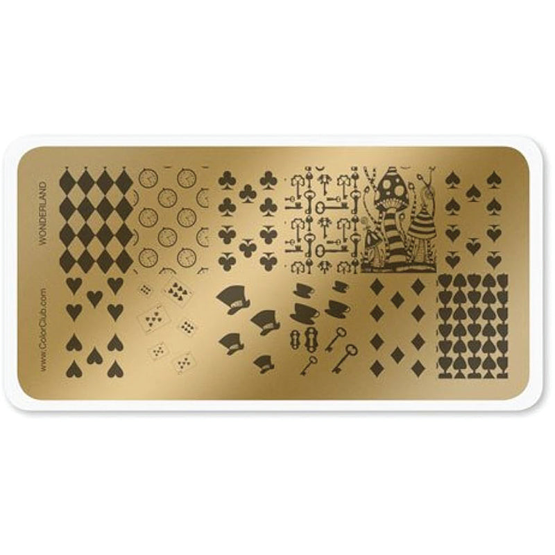 Color Club Nail Art Stamping Plate - Wonderland