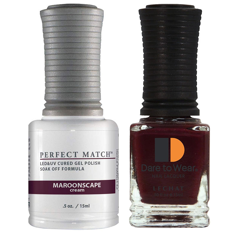 LeChat Perfect Match Soak Off Gel Polish PMS132 Maroonscape