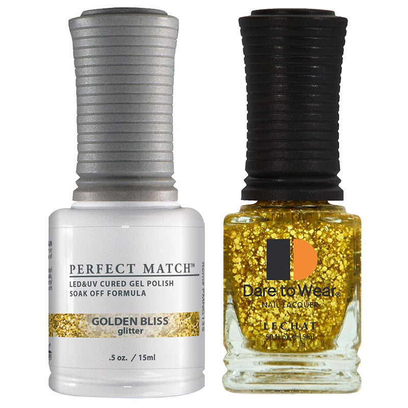 LeChat Perfect Match Soak Off Gel Polish PMS135 Golden Bliss