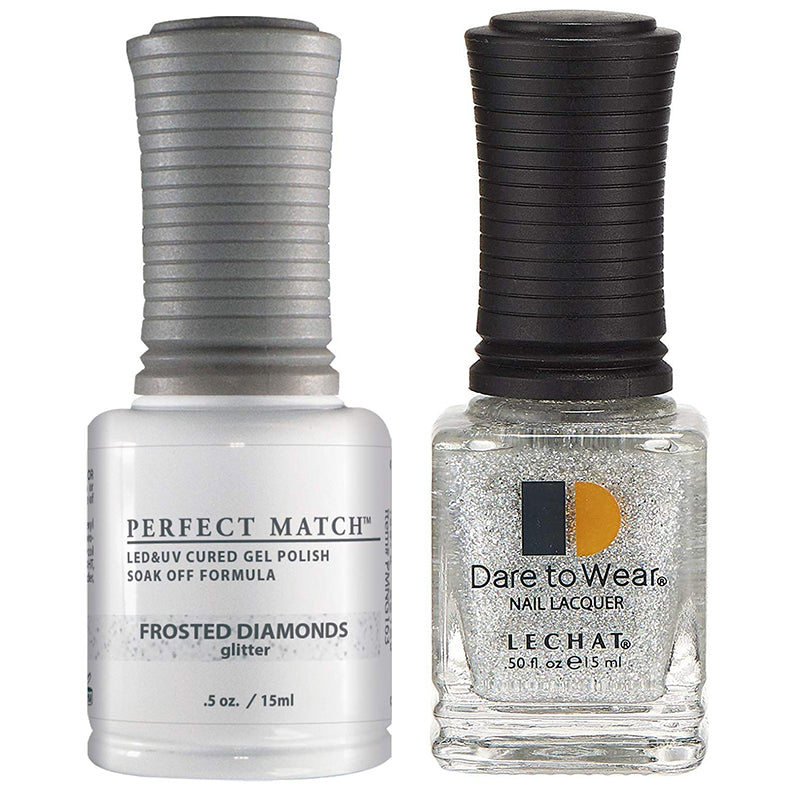 LeChat Perfect Match Soak Off Gel Polish PMS163 Frosted Diamonds