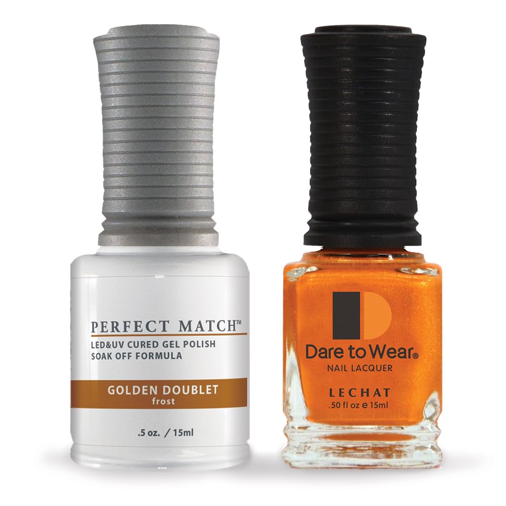 LeChat Perfect Match Soak Off Gel Polish PMS22 Golden Doublet