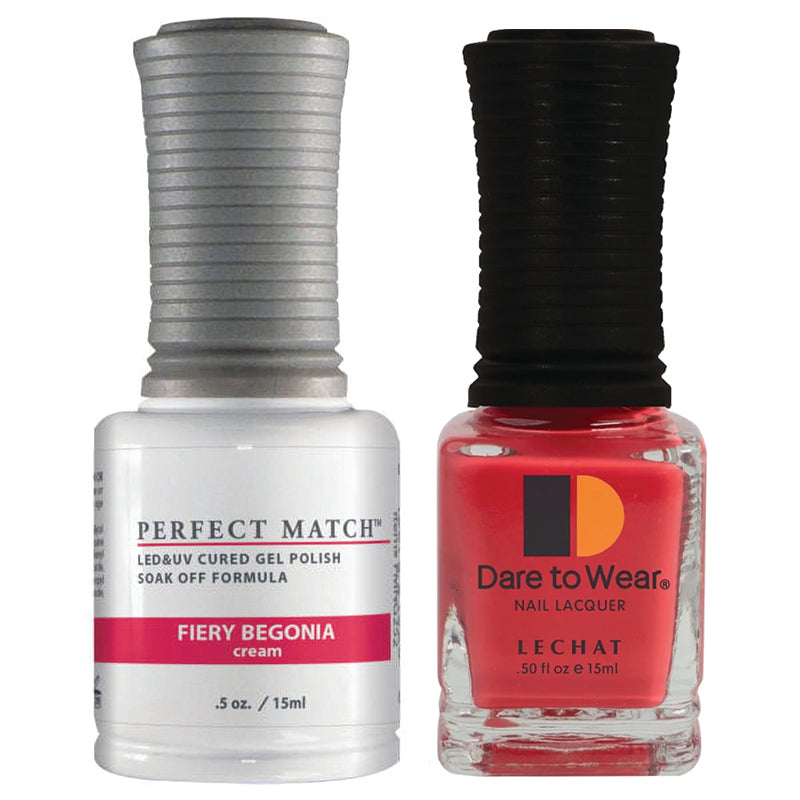 LeChat Perfect Match Soak Off Gel Polish PMS252 Fiery Begonia