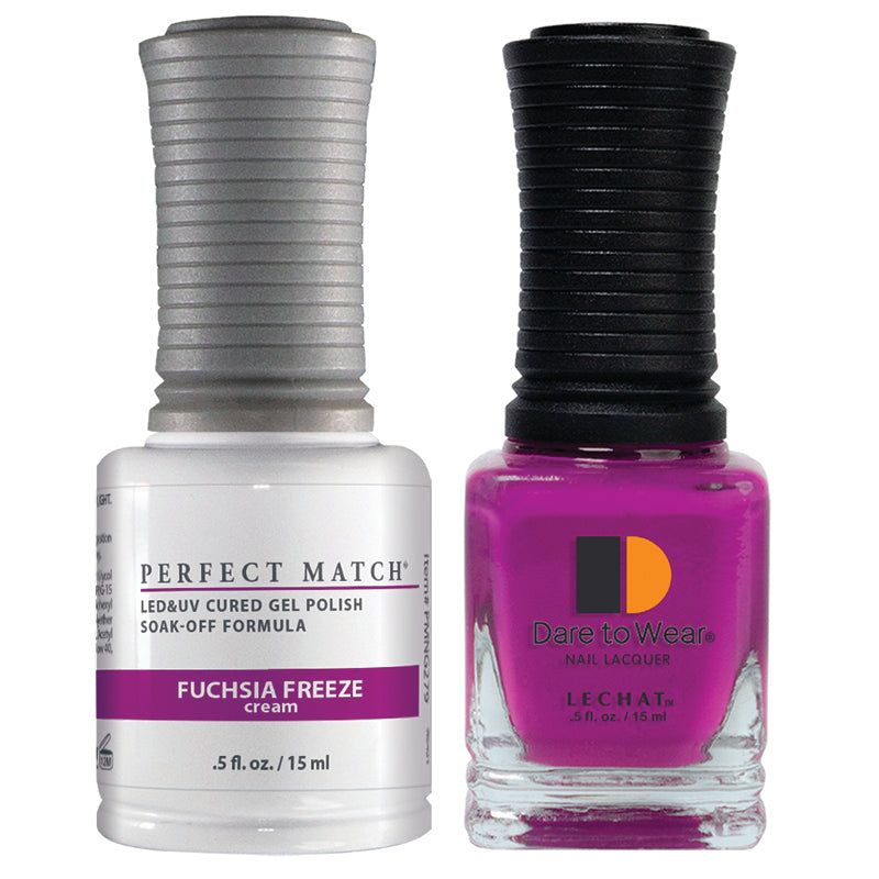 LeChat Perfect Match Soak Off Gel Polish PMS279 Fuchsia Freeze