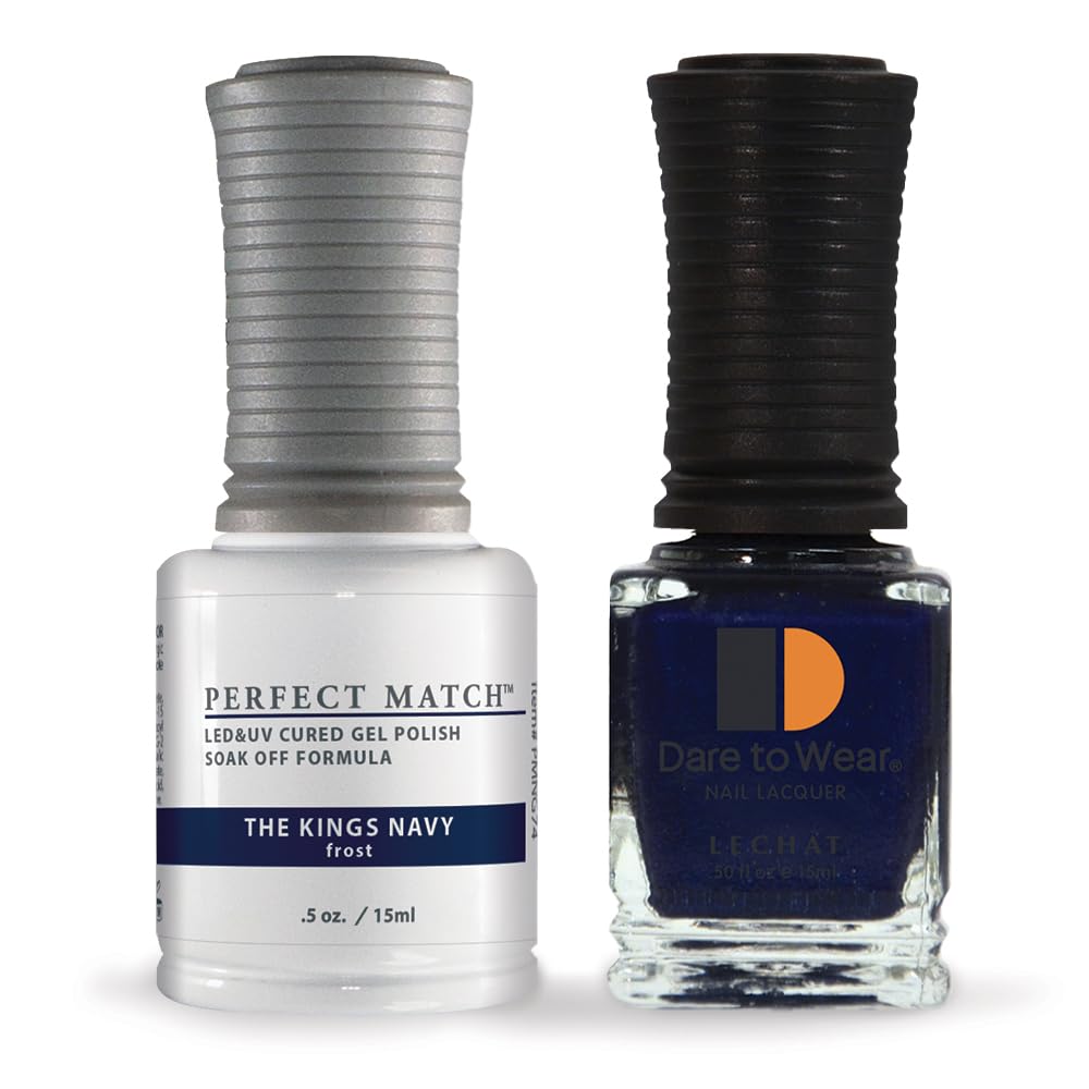 LeChat Perfect Match Soak Off Gel Polish PMS74 The Kings Navy