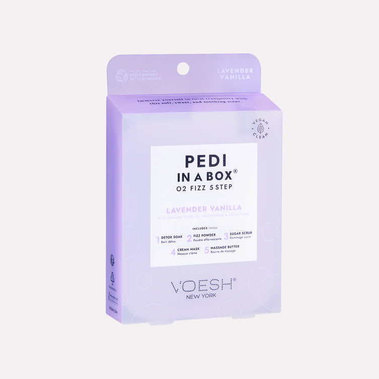 VOESH Pedi in a Box O2 Fizz 5 Steps Lavender Vanilla