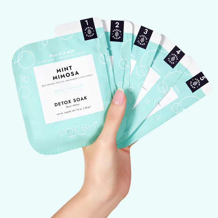 VOESH Pedi in a Box O2 Fizz, Mint Mimosa