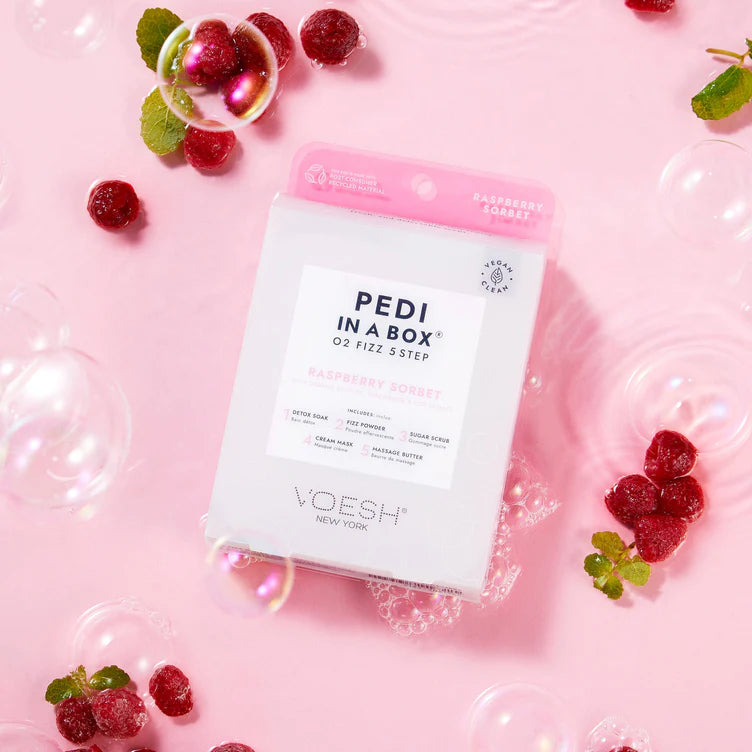 VOESH Pedi in a Box O2 Fizz, Raspberry Sorbet