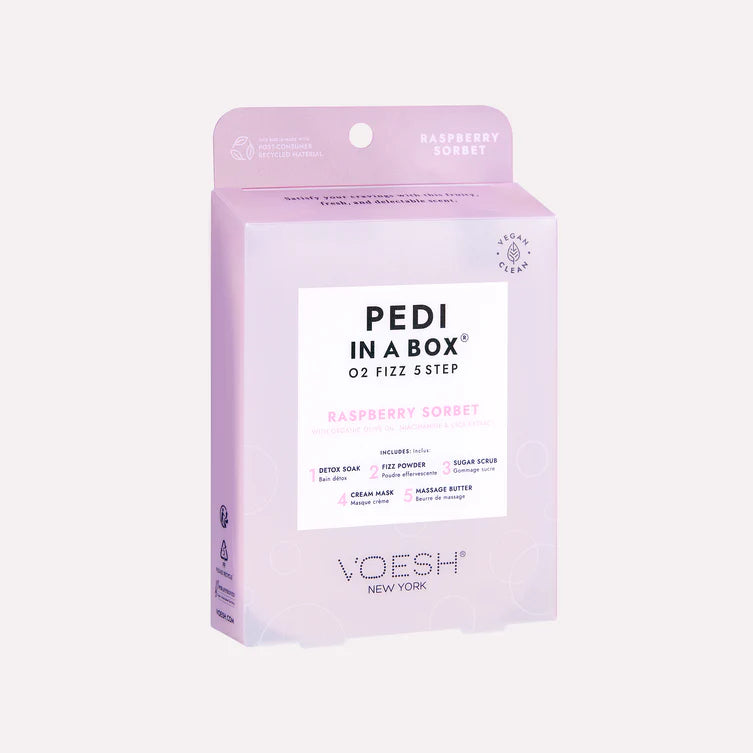 VOESH Pedi in a Box O2 Fizz, Raspberry Sorbet