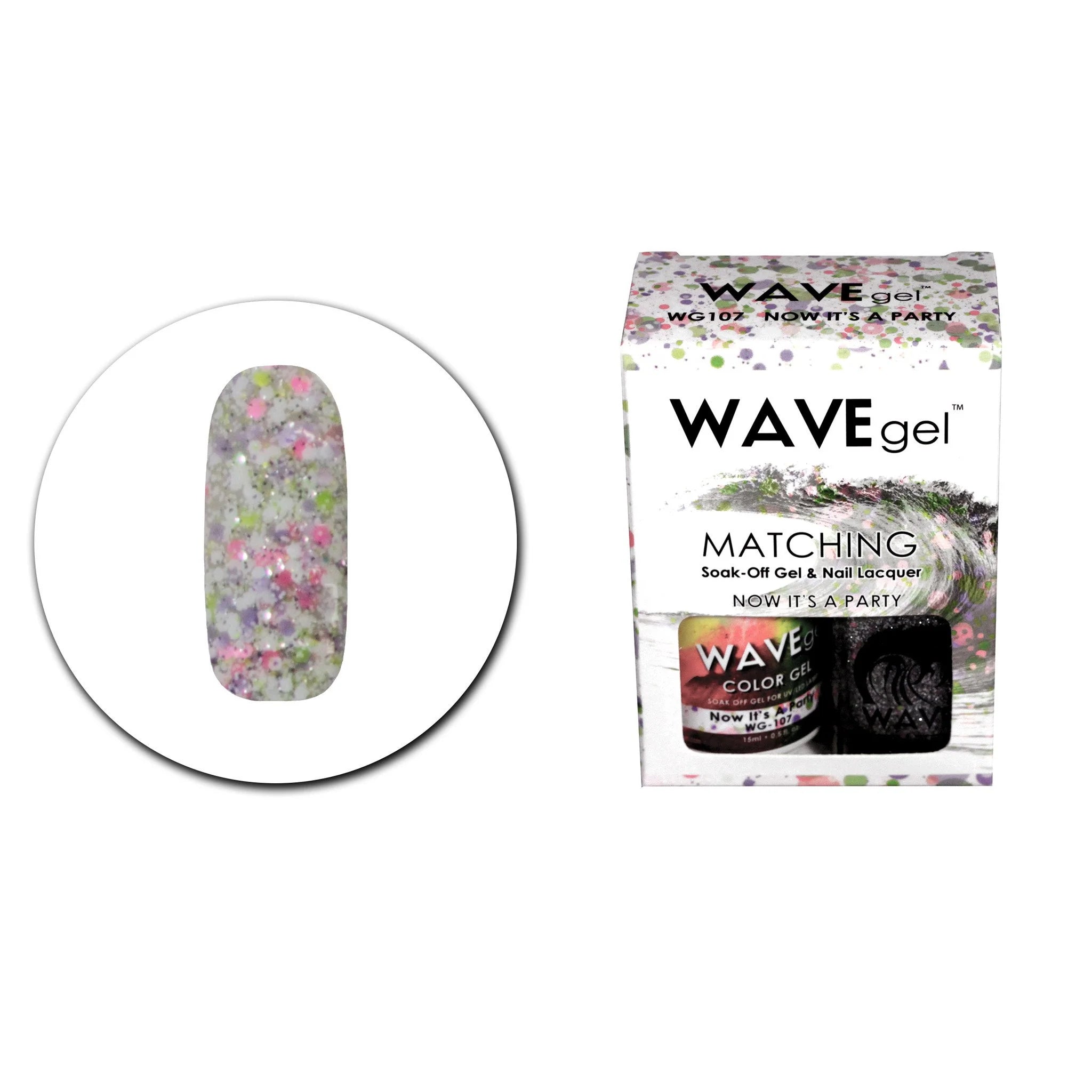 Wave Matching Duo Gel Soak Off Now It's a Party #107