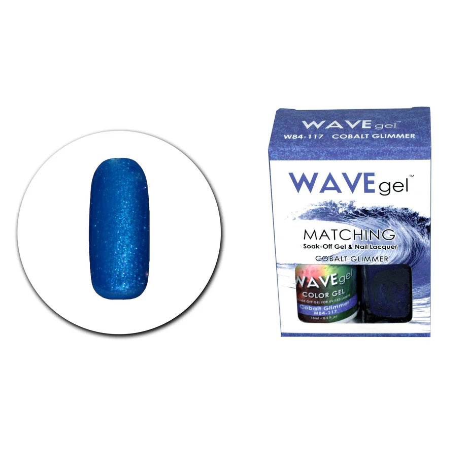 Wave Matching Duo Gel Soak Off Colbalt Glimmer #117