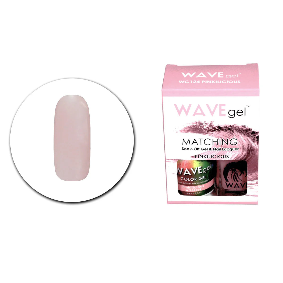 Wave Matching Duo Gel Soak Off Pinkilicious #124