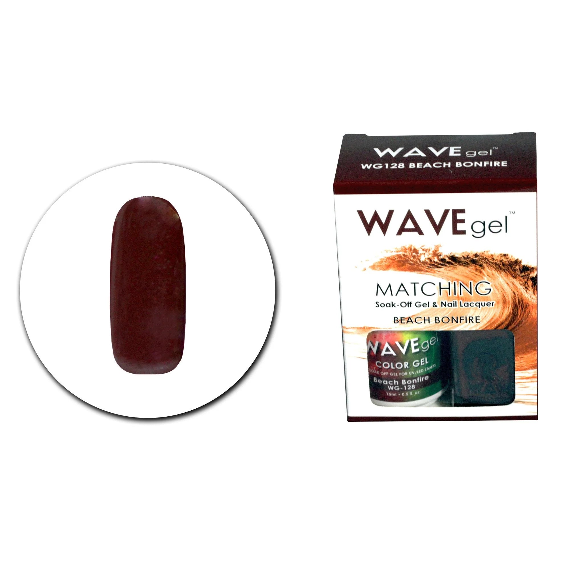 Wave Matching Duo Gel Soak Off Beach Bonfire #128