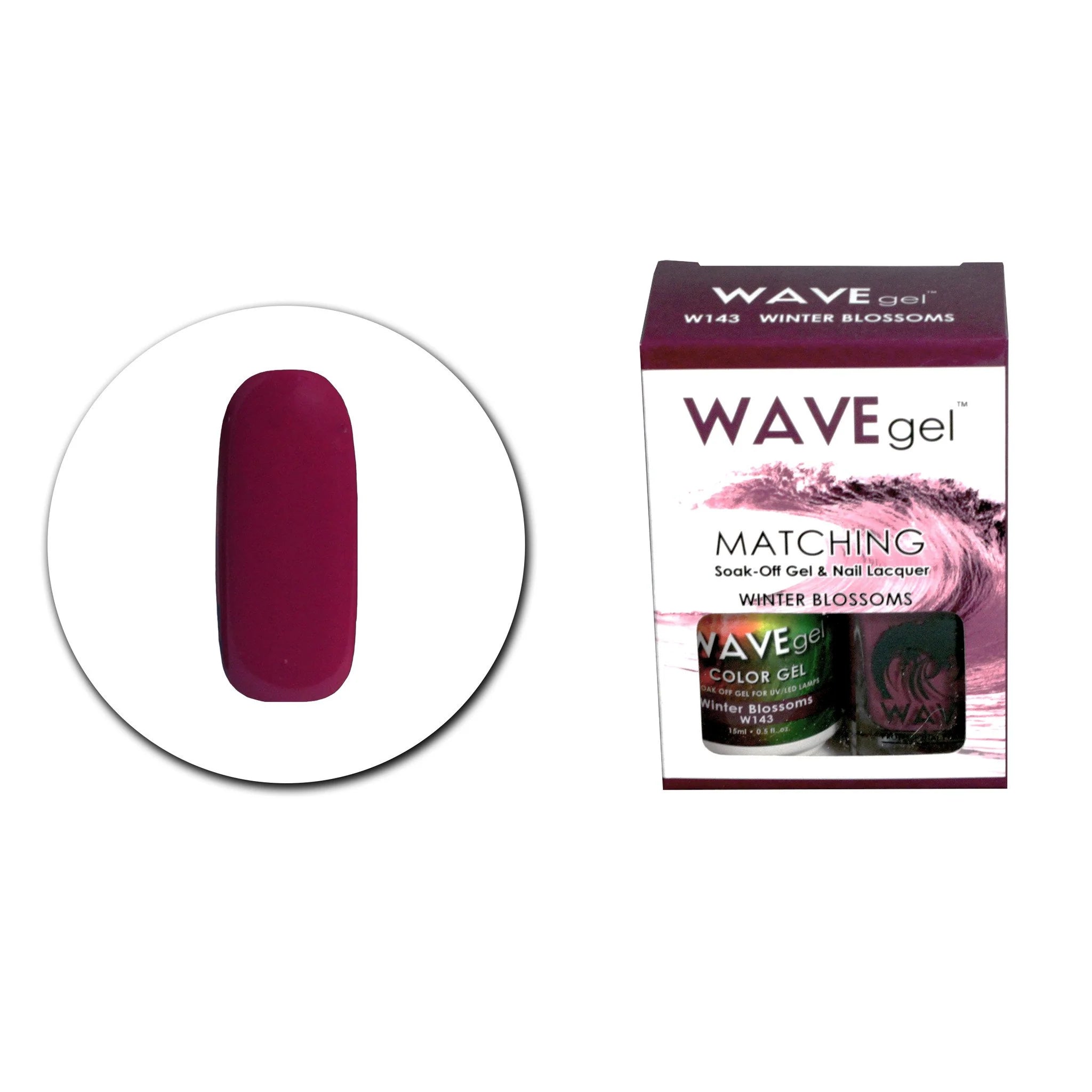 Wave Matching Duo Gel Soak Off Winter Blossoms #143