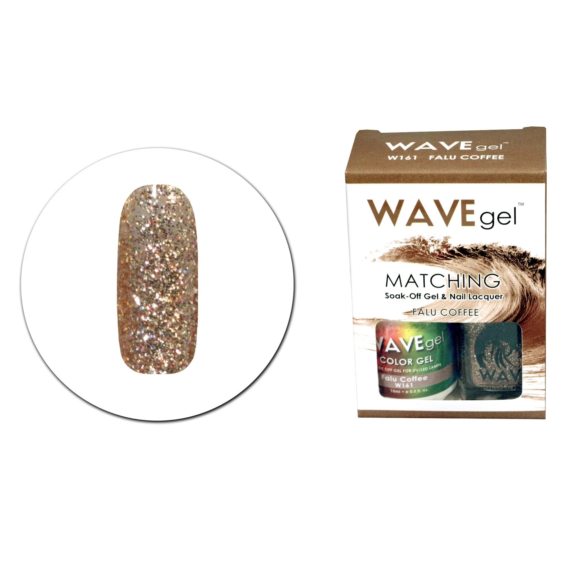 Wave Matching Duo Gel Soak Off Falu Coffee #161
