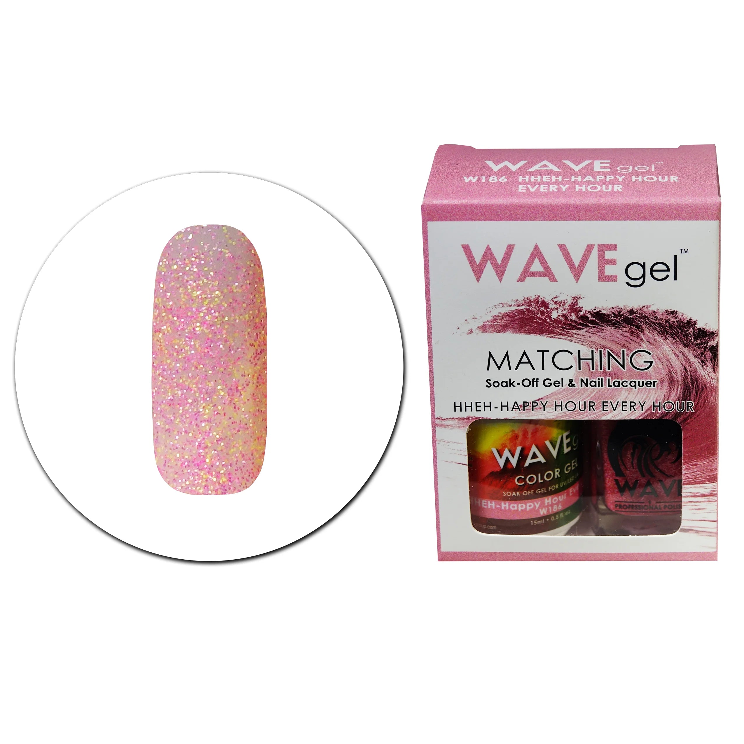 Wave Matching Duo Gel Soak Off HHEH-Happy Hour Every Hour #186