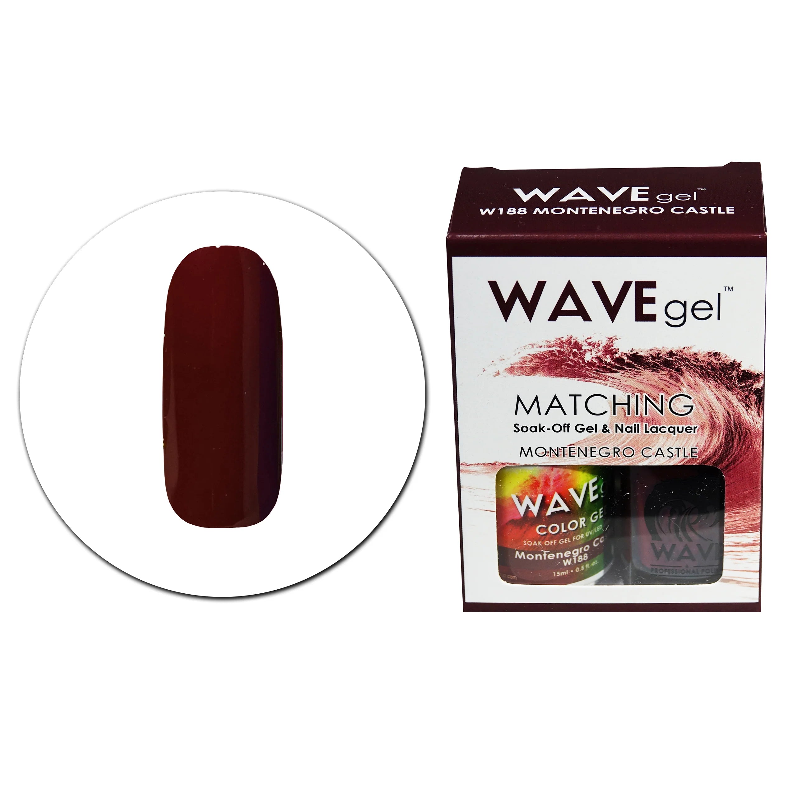 Wave Matching Duo Gel Soak Off Montenegro Castle #188