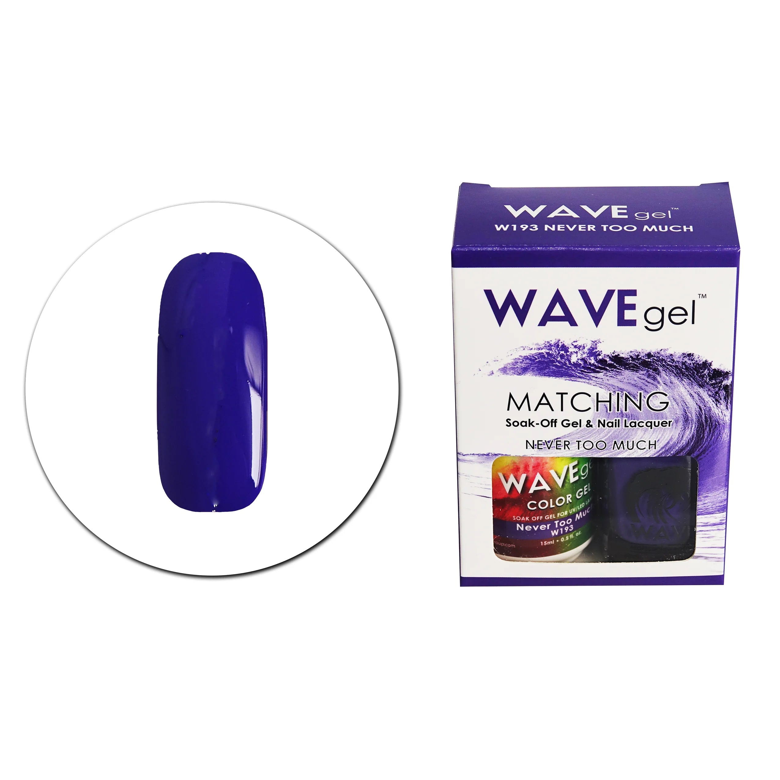 Wave Matching Duo Gel Soak Off Never Too Much #193