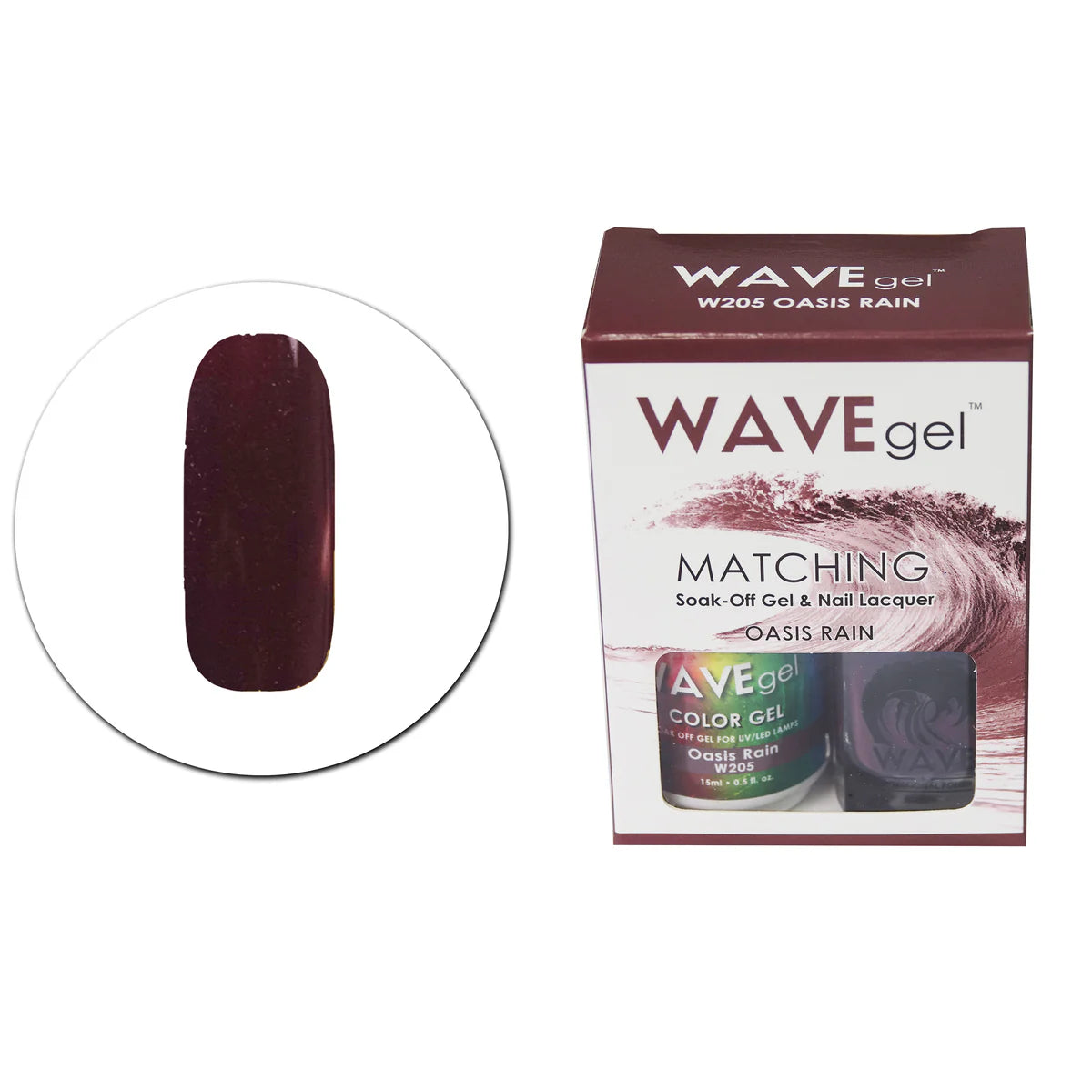 Wave Matching Duo Gel Soak Off Oasis Rain #205
