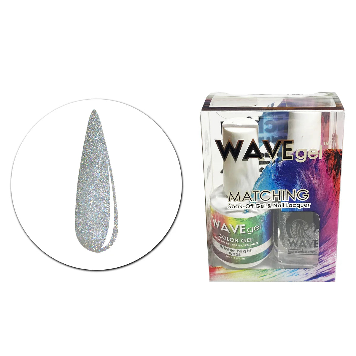 Wave Matching Duo Gel Soak Off Winter Night #228