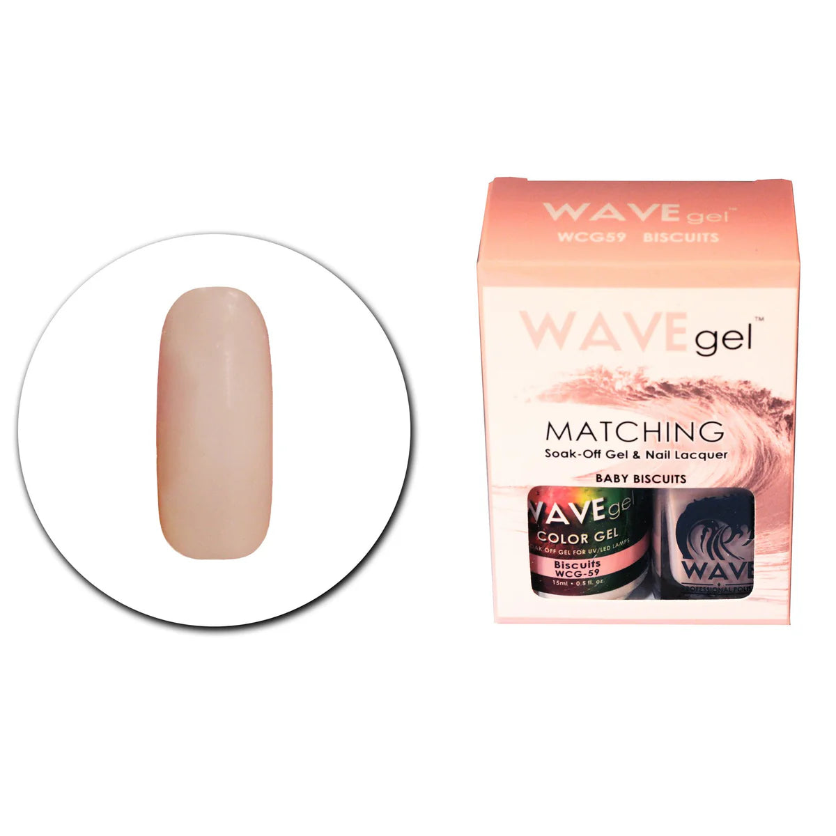 Wave Matching Duo Gel Soak Off Biscuits #59