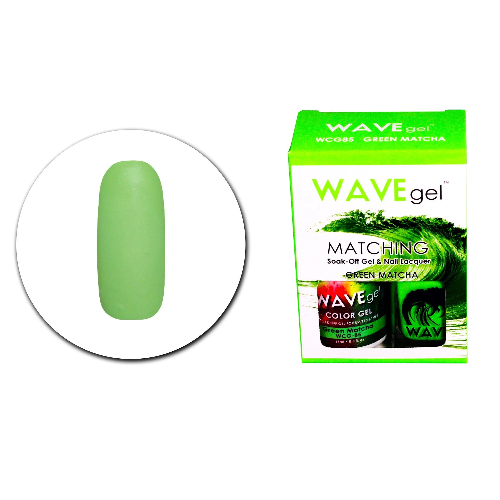 Wave Matching Duo Gel Soak Off Green Matcha #85