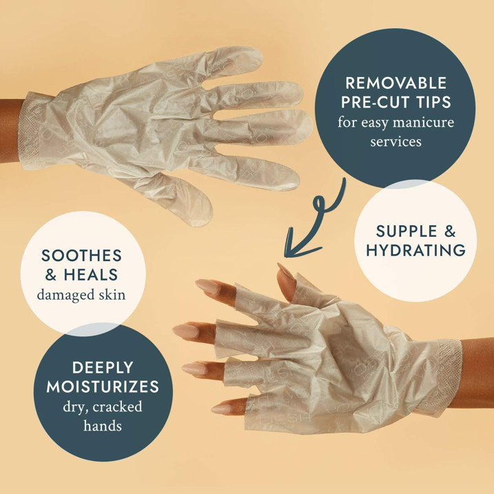 Voesh Collagen Gloves Argan Oil + Floral Extracts Nourishing & Hydrating