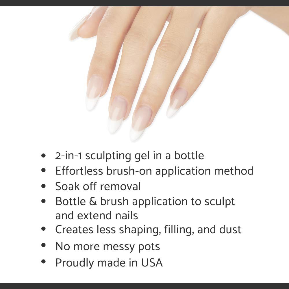 IBD Building Gel Hard Gel Nail Extension Bright White 0.5 oz