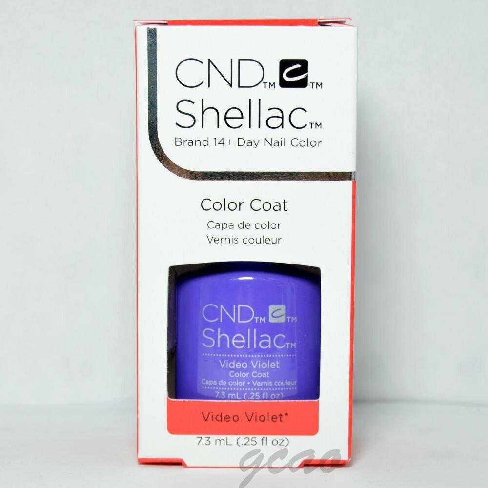 CND SHELLAC UV GEL COLOR Video Violet 0.25oz
