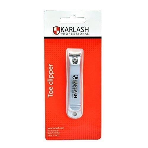 Karlash Stainless Steel Toe Nail Clipper for Curved Blade Jaw with Nail File