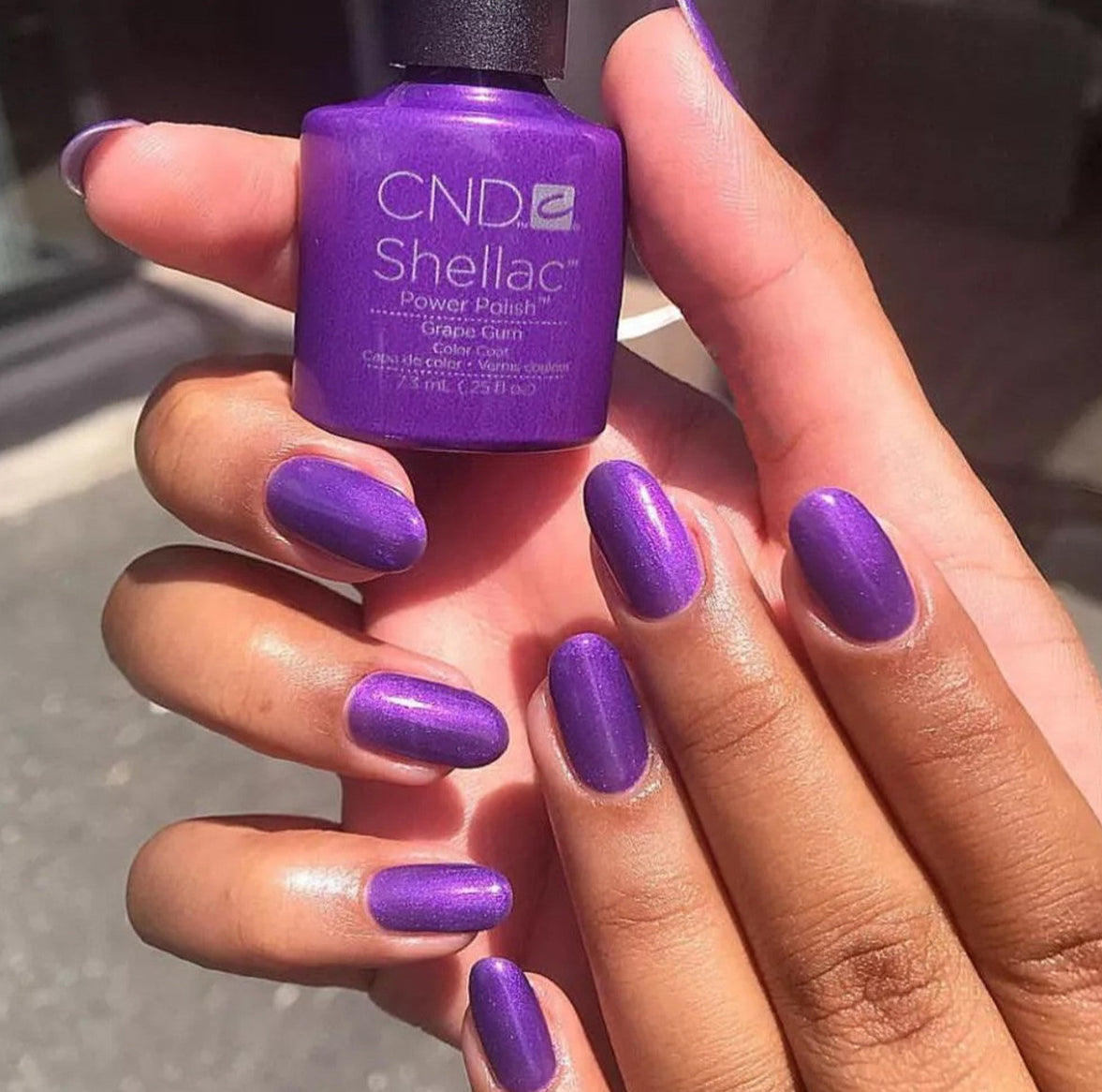 CLEARANCE SALE - CND Shellac Gel Polish Grape Gum 0.25oz