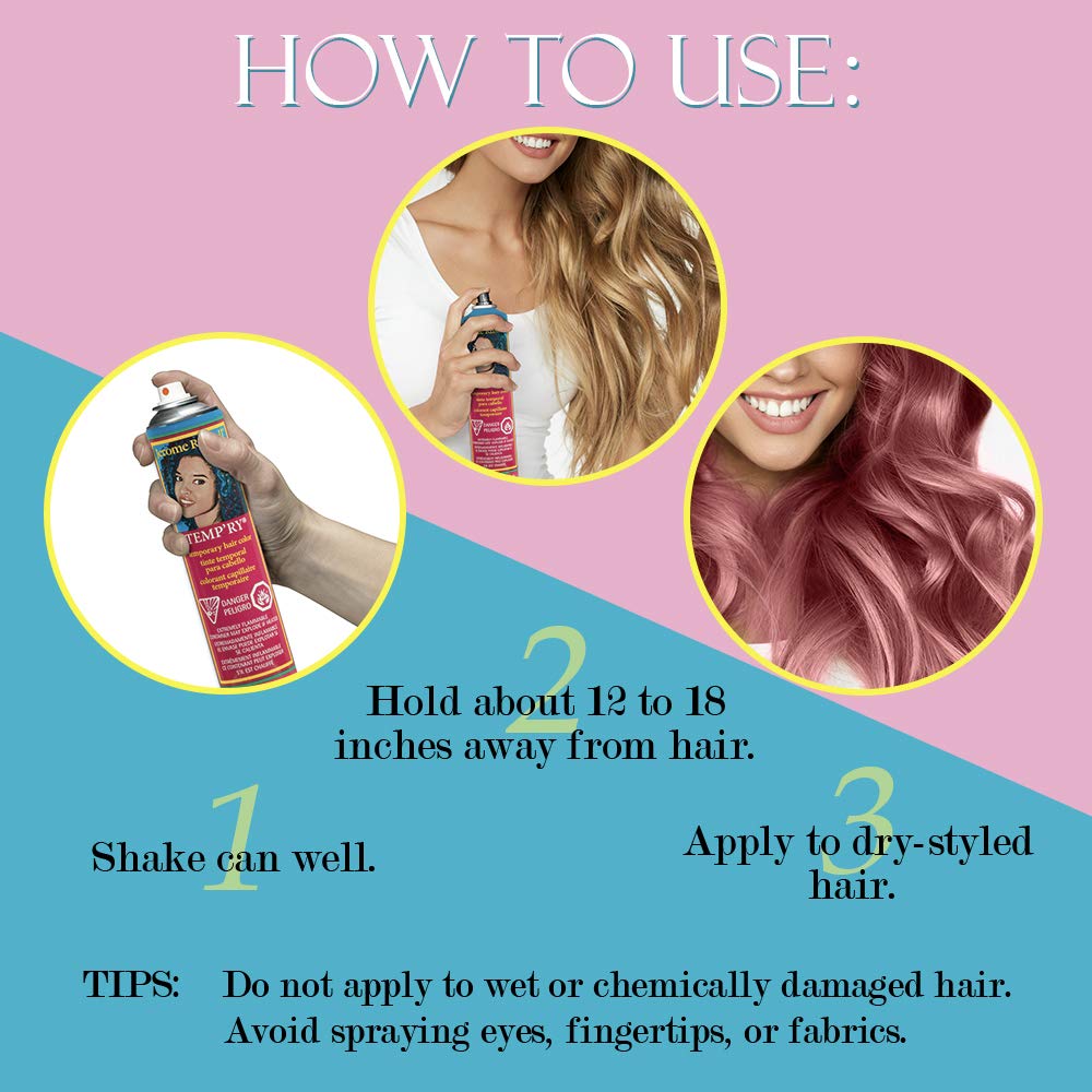 Jerome Russell Tempry Temp'ry Spray Pink 2.2 oz