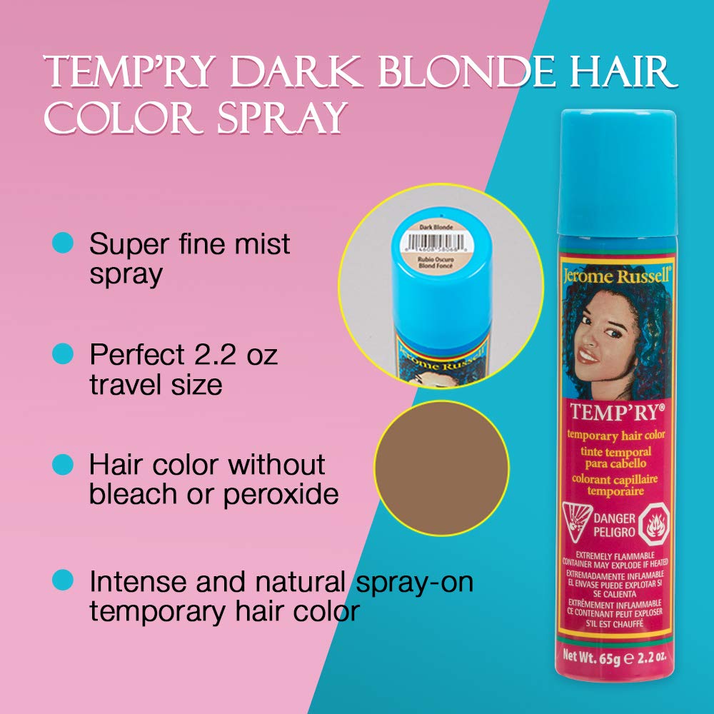 Jerome Russell Tempry Temp'ry Spray Dark Blonde 2.2 oz