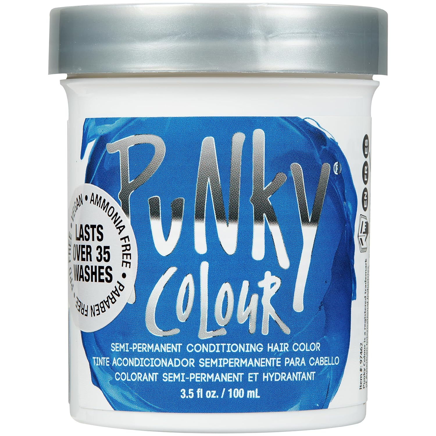 Punky Colour Semi Permanent Hair Color - Atlantic Blue 3.5 oz