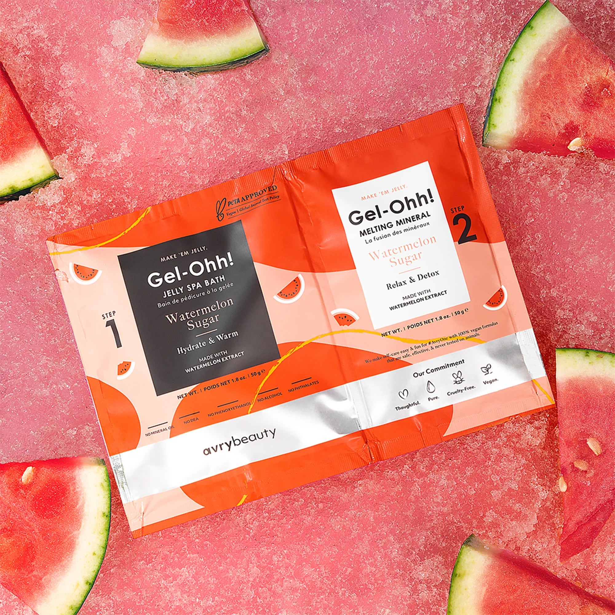 Avry Gel-Ohh Jelly Spa Bath Pedicure Footbath - Watermelon Sugar