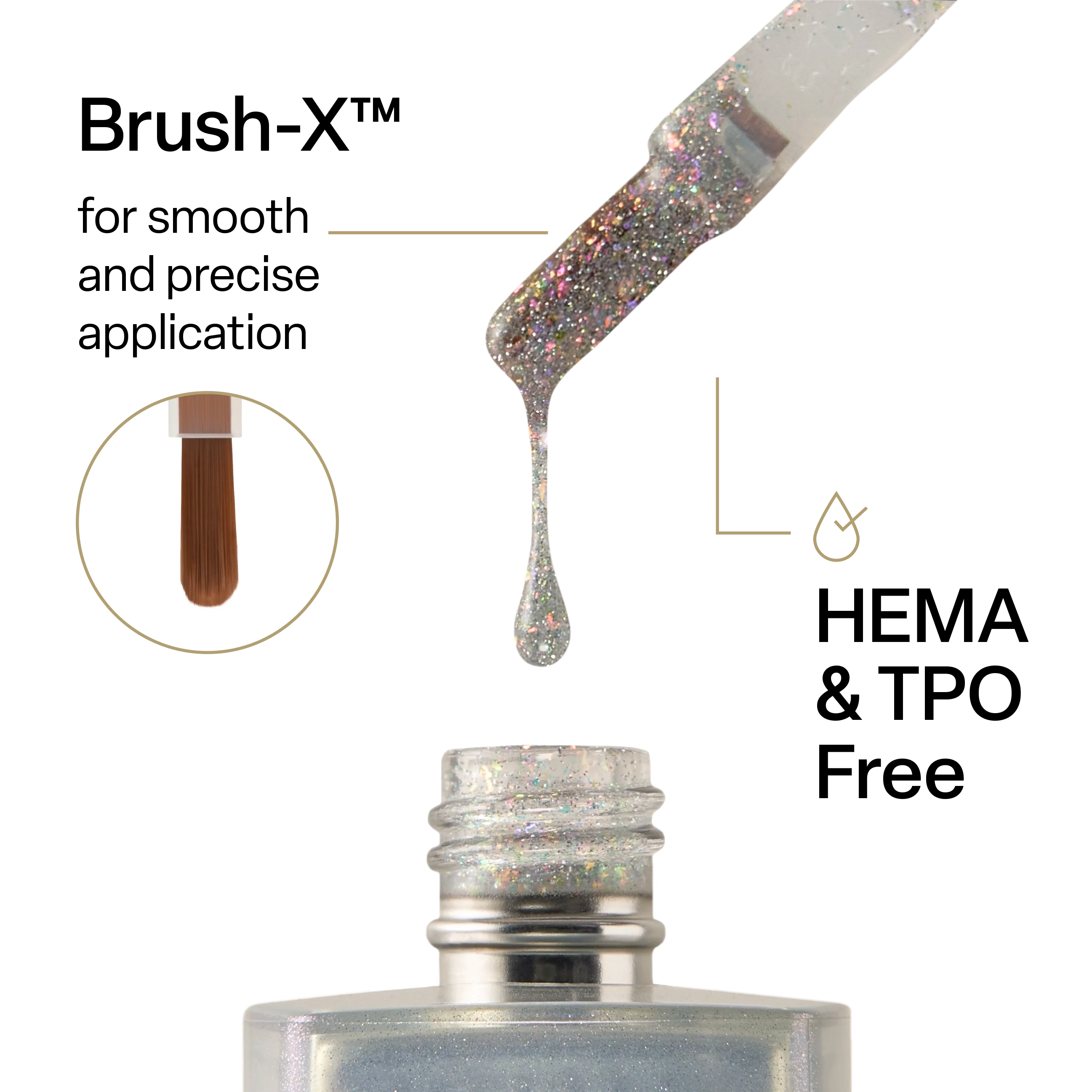 Apres Astral Gel Polish Flash Glitter - FG01 Wakey Reiki