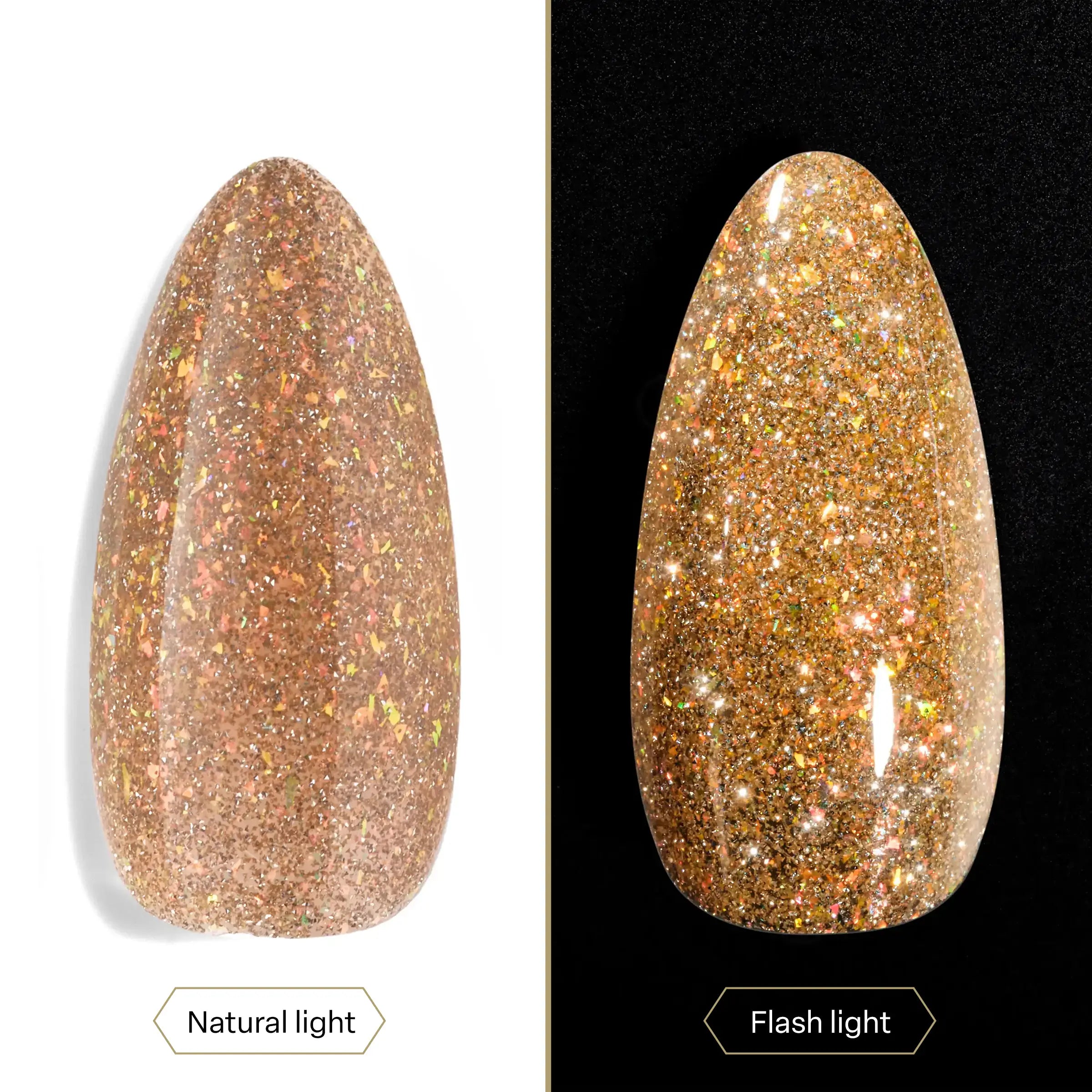 Apres Astral Gel Polish Flash Glitter - FG03 Thats My Twin Flame