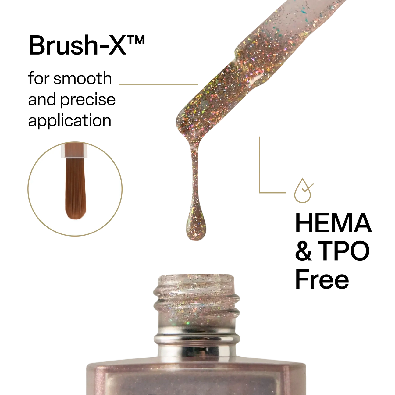 Apres Astral Gel Polish Flash Glitter - FG04 Santo My Palo