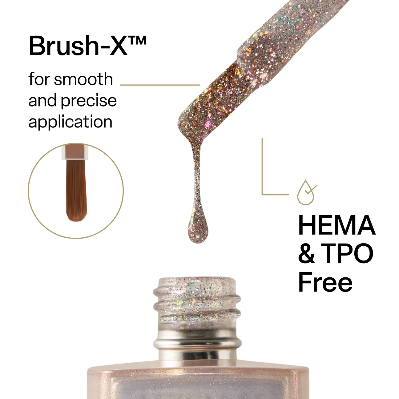 Apres Astral Gel Polish Flash Glitter - FG05 D.O.B.