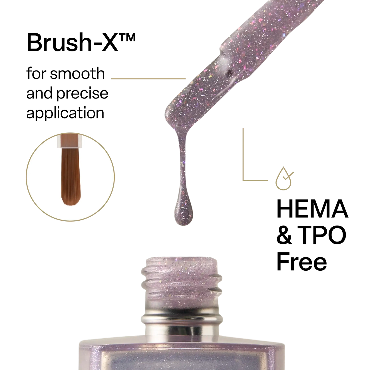 Apres Astral Gel Polish Flash Glitter - FG06 Karma Is A…