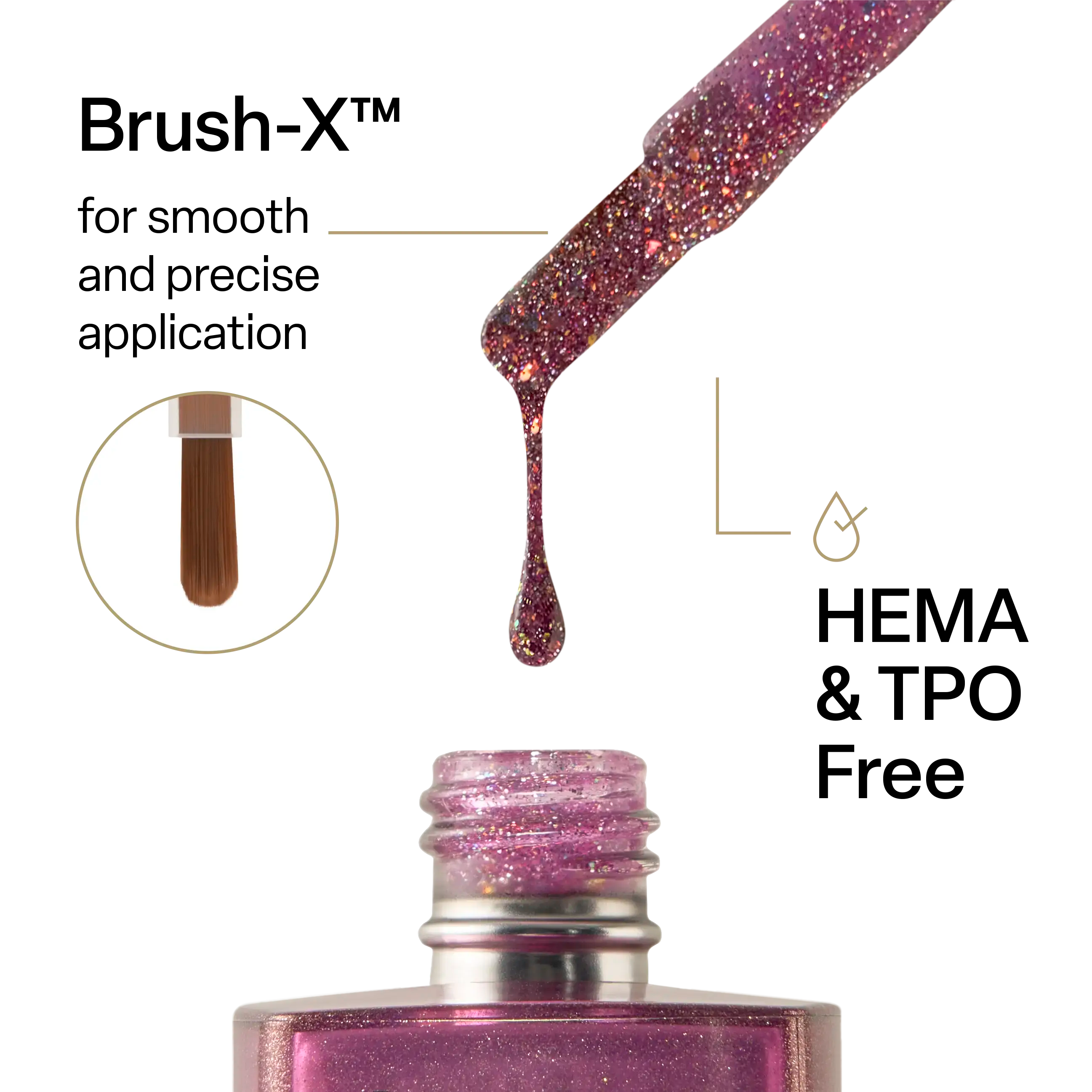 Apres Astral Gel Polish Flash Glitter - FG08 Sitting Pretty