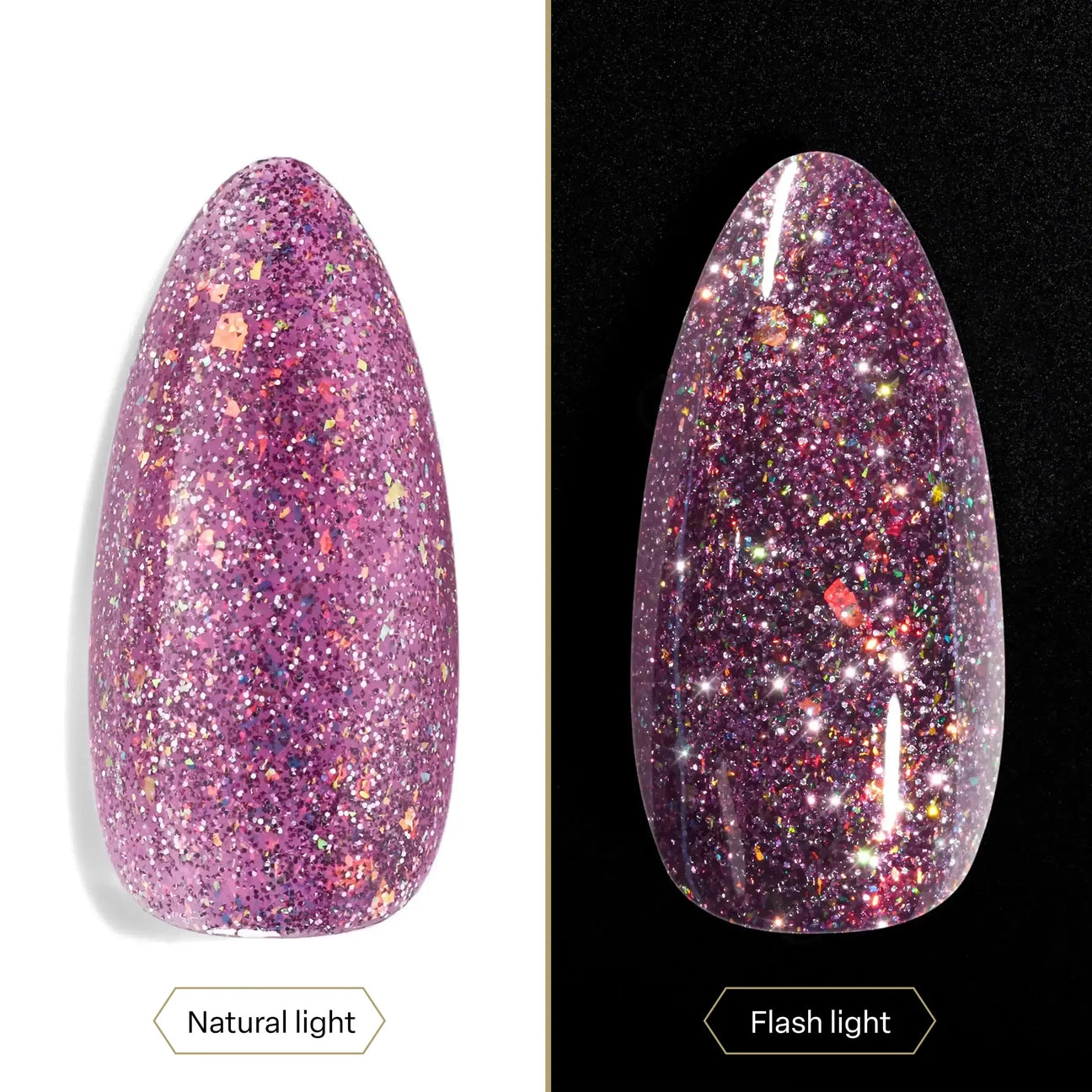 Apres Astral Gel Polish Flash Glitter - FG08 Sitting Pretty